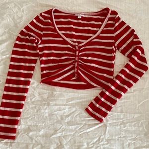 Crop top with buttons